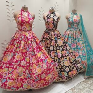 floral lehenga set description