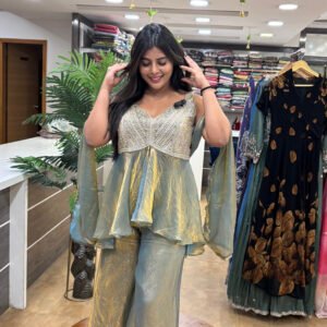 royal azure printed gown