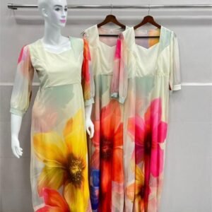 bloom breeze western maxi dress